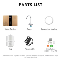 Système de filtration d'eau RO 5 étapes à haut débit, électrique, de qualité alimentaire, portable, sous évier, système de filtration d'eau RO, purificateur d'eau domestique