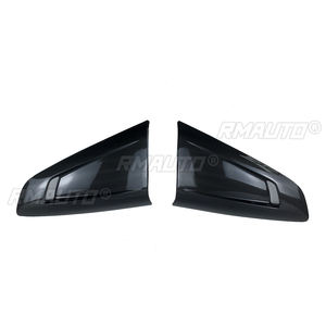 A Pair Car Rear Louver Trim for Ford Mustang 2015-2022 <b>Windows</b> Shutter <b>Cover</b> Vent Scoop Decoration Carbon Fiber Style ABS - Product Image 2