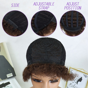 6-8 pulgadas Pixie <span class=keywords><strong>Boom</strong></span> Peluca de cabello humano Afro corto rizado cubierta de cabello al por mayor de alta calidad Bob Afro mujeres <span class=keywords><strong>Boom</strong></span> pelucas tocados - Product Image 4