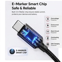 En stock – Câble USB4 de 1 m pour Thunderbolt 5, 80 Gbit/s, 240 W, 16K, Type C vers C, câble de charge rapide et de transfert de données pour MacBook Pro, iPhone 17, iPad