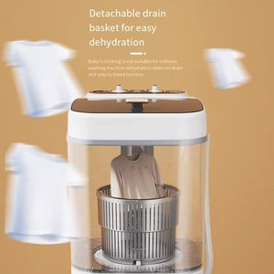 <span class=keywords><strong>Machine</strong></span> <span class=keywords><strong>à</strong></span> <span class=keywords><strong>laver</strong></span> et <span class=keywords><strong>à</strong></span> sécher semi-automatique grande capacité 8 kg <span class=keywords><strong>à</strong></span> lumière bleue pour vestes, en acier antibactérien avec panier <span class=keywords><strong>de</strong></span> <span class=keywords><strong>vidange</strong></span> - Product Image 4