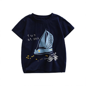 T-shirt per bambini vestiti estivi Top Casual girocollo manica corta stampata per bambini - Product Image 3