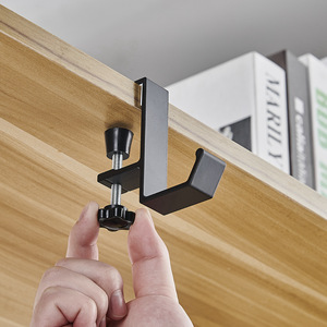 Multi-function Adjustable Desk Hook Portable Desktop <b>Headset</b> <b>Stand</b> Holder Backpack Bag Free Desk Hanger - Product Image 3
