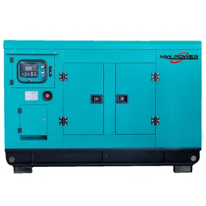Soundproof diesel generator 25 kva 60hz single phase electric power silent genset