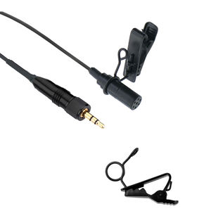 Micrófono de solapa Lavalier ECM7, accesorio negro <span class=keywords><strong>para</strong></span> UWP UTX D21 D11 V1 UTX-B2 Clips de amarre, sistema inalámbrico, Cable de 1,95 m, UWP-D16 - Product Image 1