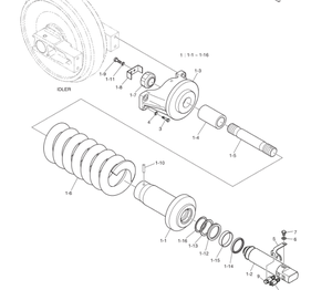 <span class=keywords><strong>Doosan</strong></span> דייהו מחפר מסלול אביב Ass'y צילינדר 200101-00102A - Product Image 2