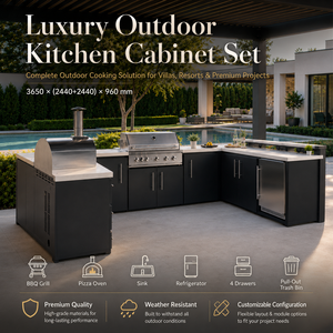 Armadi da <span class=keywords><strong>Cucina</strong></span> per Esterni in Acciaio Inox 304, Set di Mobili da <span class=keywords><strong>Cucina</strong></span> per Esterni, Isola <span class=keywords><strong>Cucina</strong></span>, Tavolo Barbecue - Product Image 1