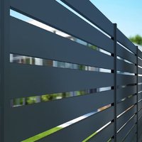 Panneaux de clôture décoratifs en aluminium, clôture de jardin en métal, écran d'intimité pour la maison, la cour et le paysage