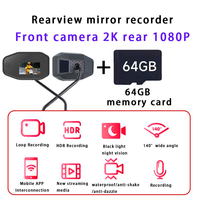 Cámara de salpicadero para motocicleta