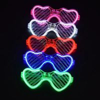 Lunettes LED Lumineuses pour Adultes et Enfants – Accessoires de Cosplay, Halloween, Noël, Jouets Lumineux, Fournitures de Fête Néon pour Enfants