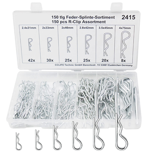 <span class=keywords><strong>Clips</strong></span> à ressort en acier au carbone personnalisés, goupilles de retenue, goupilles à pression, goupilles d'attelage - Product Image 1