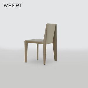 Silla de comedor de cuero duro de alta calidad italiana WBERT, silla de sillín creativa de lujo con luz nórdica, modelo de diseño para casa, luz italiana - Product Image 4