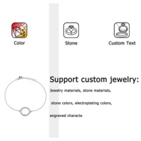 Bracelets à maillons en argent 925 plaqué platine pour femmes, avec breloques en zircon - Bijoux de luxe, cadeau pour mariage et occasions spéciales
