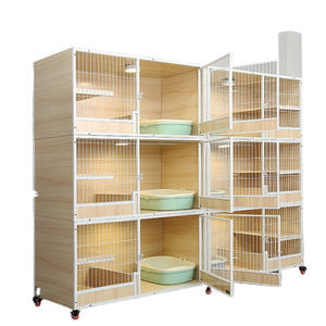 Gabbia per Gatti a Tre Livelli Extra Large Kih, Armadio Multistrato per Allevamento, Casa per Animali Domestici in Offerta - Product Image 5