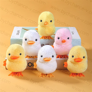 Jouet de chasse aux œufs de Pâques : Poussin jaune en peluche à remonter, sauteur, pour fêtes d'enfants, jouet interactif et surprise pour remplir les œufs - Product Image 2