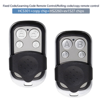 Télécommande RF automatique en plastique de haute qualité 433,92/315 MHz 13 dBm 12 V portée 50~100 m 4 boutons Duplicateur de télécommande sans fil