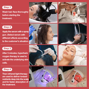 2024 mesin kubah peremajaan kulit oksigen hiperbarik portabel mesin kecantikan wajah pengupas Jet oksigen muka hidro - Product Image 4