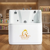 Station de lavage pour chiens en verre acrylique ergonomique EUR PET, station de lavage pour chiens par hydrothérapie pour la vente en gros B2B