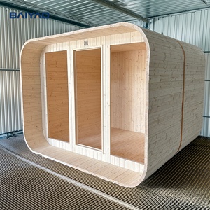 Sauna extérieur moderne au bois, en cèdre rouge, pour 4 à 8 personnes, et sauna finlandais à vapeur, portable, pour spa à <span class=keywords><strong>domicile</strong></span> - Product Image 4