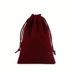 Sac à bijoux en velours recyclable avec logo personnalisé et fermeture à cordon pour montres, colliers, bijoux - Petite taille - Product Image 5