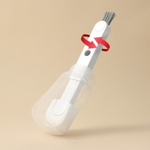 Plastic 2 in 1 Water Bottle Cleaner Brush for Baby Bottles Vacuum Flasks <b>Handle</b> Bottle Brush <b>Sponge</b> Cup Brush - Product Image 2