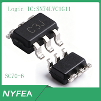 SN74LVC1G11DCKR Circuit intégré logique porte AND positive simple à 3 entrées, faible consommation d'énergie, boîtier SOT23-6, tension d'alimentation 1,65V-5,5V, SMD