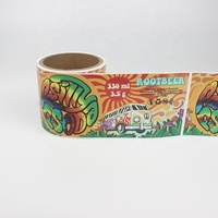 Autocollant de bouteille de canette de bière mat personnalisé étiquette auto-adhésive en vinyle pour emballage de bière autocollant de bière artisanale autocollant de paquet de boissons