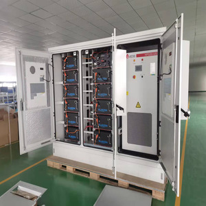 Conteneur de stockage d'énergie 215 kWh, armoire de batterie LiFePO4, refroidissement par air, réseau hybride, communication RS485, utilisation extérieure - Product Image 2