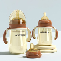 Produk bayi botol air bayi Sippy cangkir bayi untuk balita dengan sedotan anti tumpah cangkir pembelajar dengan pegangan