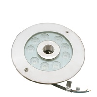 Lampe de fontaine de jardin submersible haute puissance LanVol DMX512 DC24V IP68 RGB 18W en acier inoxydable pour LED musicales et dansantes