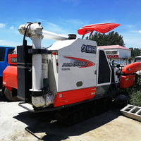 Moissonneuse-batteuse agricole avec moteur pour riz, blé, colza, manioc, transmission par engrenages, multifonctionnelle