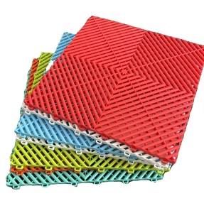 Phong cách hiện đại PP lưới nối sàn nhựa hiệu quả xe bảo vệ thảm decking bề mặt đồng bằng cho rửa xe mat - Product Image 4