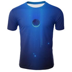 T-shirt Personalizzata da Uomo con Stampa 3D Sostenibile di Galassia e Cartoni Animati, Moda Estiva <span class=keywords><strong>2019</strong></span>, Marca Hipster - Product Image 2