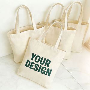 Sac fourre-tout en toile de coton biologique uni avec logo fournisseur, idéal pour cadeaux promotionnels personnalisés en stock - Product Image 1