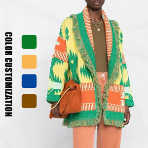 <span class=keywords><strong>Cardigan</strong></span> da <span class=keywords><strong>donna</strong></span> con risvolto Jacquard cappotto invernale personalizzato da <span class=keywords><strong>donna</strong></span> con logo personalizzato <span class=keywords><strong>Cardigan</strong></span> <span class=keywords><strong>oversize</strong></span> - Product Image 1
