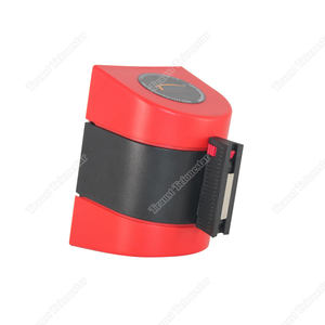 Sangles de bande de barrière de ceinture rétractable de sécurité magnétique fixée au mur Traust Allée ne pas entrer dans la barrière de contrôle des foules - Product Image 1