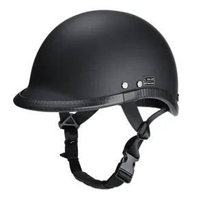 BYB/105 PU皮革复古摩托车头盔个性时尚安全帽