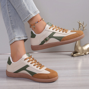 <span class=keywords><strong>Scarpe</strong></span> Casual da <span class=keywords><strong>Donna</strong></span> Europee e Americane, Taglia Grande, Classiche con Punta Rotonda, Lacci e Suola Piatta - Product Image 4