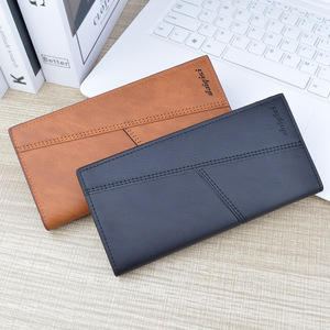 Portafoglio <span class=keywords><strong>da</strong></span> <span class=keywords><strong>uomo</strong></span> antifurto <span class=keywords><strong>da</strong></span> <span class=keywords><strong>uomo</strong></span> alla moda con giuntura <span class=keywords><strong>in</strong></span> morbida <span class=keywords><strong>pelle</strong></span> Multi-Card Clip Bag per giovani professionisti - Product Image 3
