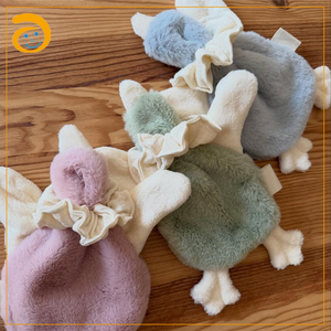 Manta de seguridad suave de felpa con diseño de conejo y ganso para bebé, animal de peluche, juguete para cuna de recién nacido, esencial para la guardería - Product Image 4