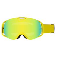 Masque de ski magnétique anti-buée pour l'hiver, protection UV, support personnalisé, pour le snowboard