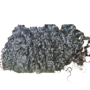 Extensiones de cabello indio virgen de calidad 100%, tejido rizado ondulado Natural, cabello humano virgen crudo, cabello Remy, precio de fábrica al por mayor - Product Image 3