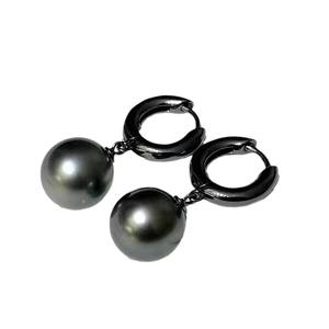 Accesorios de Perlas DIY, Bandeja Vacía para Pendientes de Plata S925 con Cuentas Redondas de 9-15 mm, Joyería de Plata de Moda, Hebilla para Oreja, Producto 22414DIY - Product Image 2
