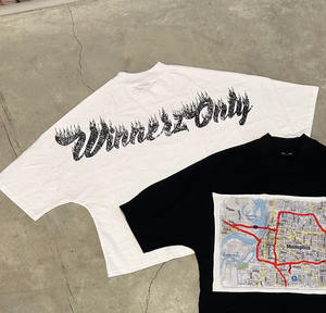 Maglietta Unisex personalizzata del prodotto 2025 di tendenza DCY, maglietta oversize nera dei pesi massimi da uomo corta, maglietta squadrata - Product Image 1