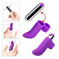 Mini Bullet Finger-Vibratoren Klitoris-Stimulation Silikon-Sexspielzeug für Frauen Massage Vibrierendes Erwachsenen-Sexprodukt