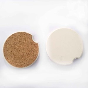 Sottobicchieri in Ceramica Rotondi Assorbenti Economici con Base in Sughero - Product Image 4