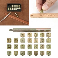 26x Metal Steel Punch Alphabet Letter Numbers Stamps Set Wood Leather Craft Tool