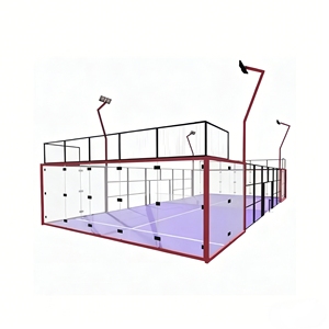 Terrain de padel panoramique à <span class=keywords><strong>prix</strong></span> avantageux, revêtement de sol sportif en gazon artificiel à vendre - Product Image 5