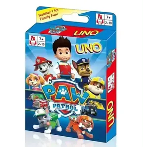 免费样品便宜的Unos翻转卡游戏儿童玩具全系列厚Unos派对卡游戏玩批发商野生玩牌