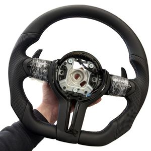 Volant en cuir classique en forme de D en stock pour <span class=keywords><strong>BMW</strong></span> Série F F30 F10 E60 <span class=keywords><strong>320i</strong></span> E90 E46 E92 F32 F20 F36 F22 M340i 330i 540i - Product Image 4